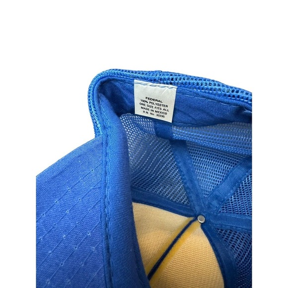 NOS Deadstock Vintage Texas Hot Shot Co. Blue Mesh Trucker Hat - Picture 7 of 7